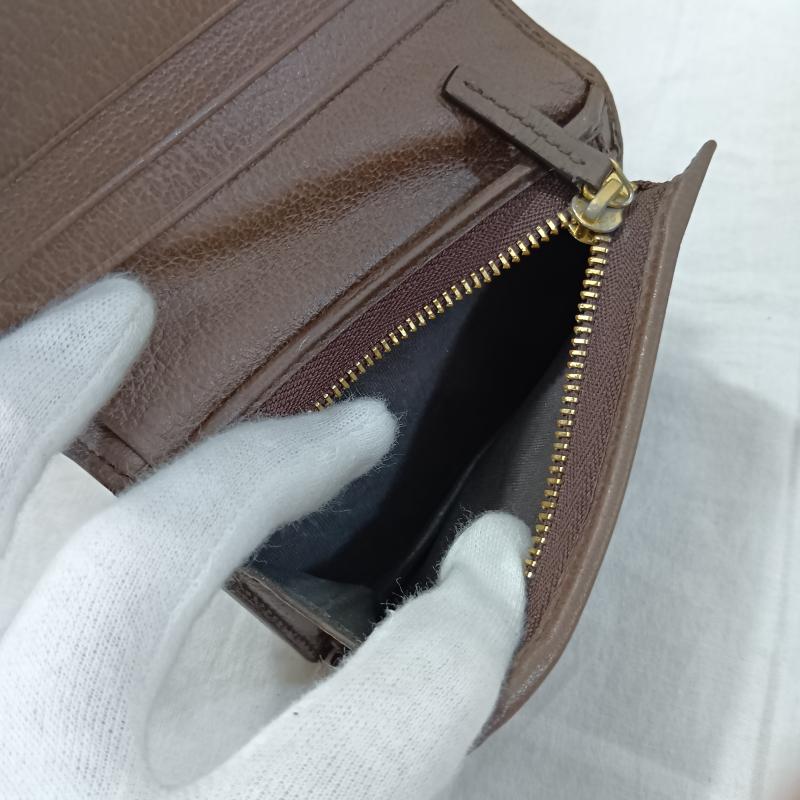 グッチ GUCCI 財布 二つ折り GUCCI グッチ オフィディア GGパターン GGスプリーム GGマーモント ダブルG 2つ折り財布 ミニウォレット 523155 493075 無地 X 総柄 X ロゴ、文字 茶 / ブラウン / brown X 赤 / レッド / red X 緑 / グリーン / green レディース USED 古着 中古 50132259