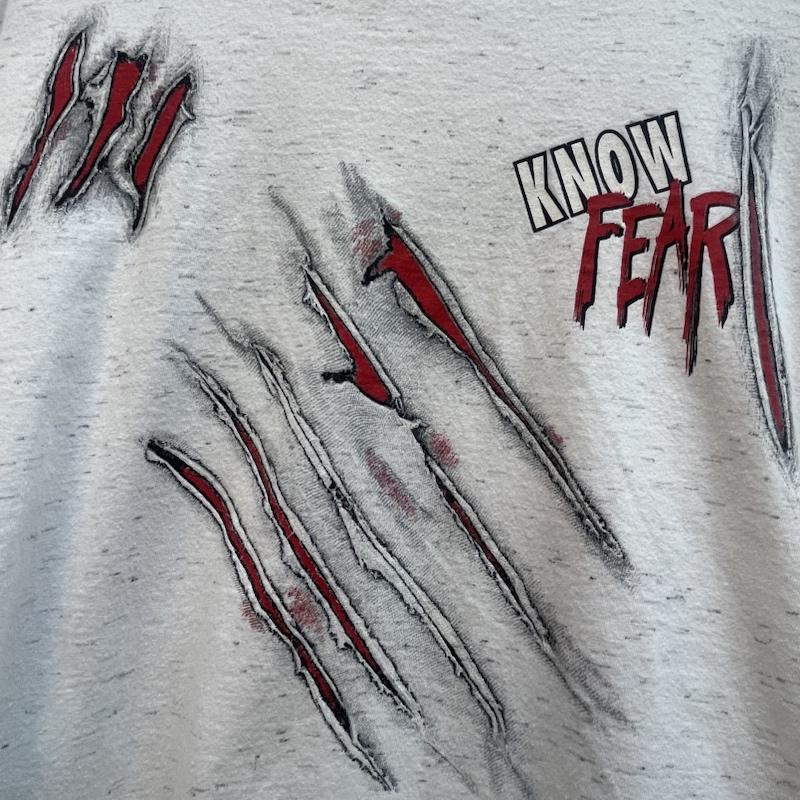 ヴィンテージ VINTAGE Tシャツ 半袖 90s USA製 NO FEAR アラスカ グリズリー ベアー Tシャツ シングルステッチ XXL 白 / ホワイト / white メンズ USED 古着 中古 50132350