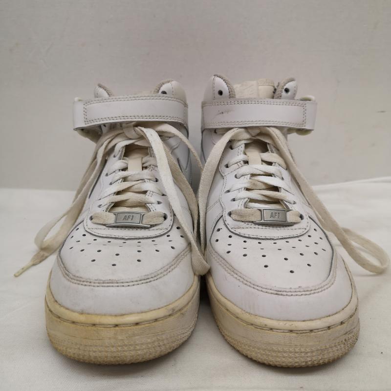 ナイキ NIKE スニーカー スニーカー AIR FORCE 1 MID エア フォース1 ミッド 314195-113 24.0cm 白 / ホワイト / white レディース USED 古着 中古 50132386