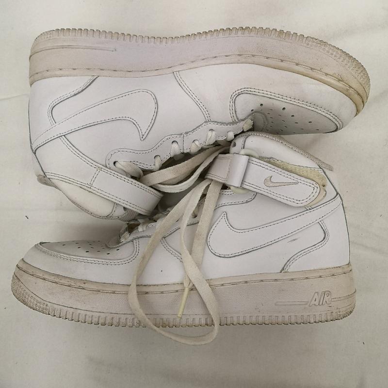 ナイキ NIKE スニーカー スニーカー AIR FORCE 1 MID エア フォース1 ミッド 314195-113 24.0cm 白 / ホワイト / white レディース USED 古着 中古 50132386