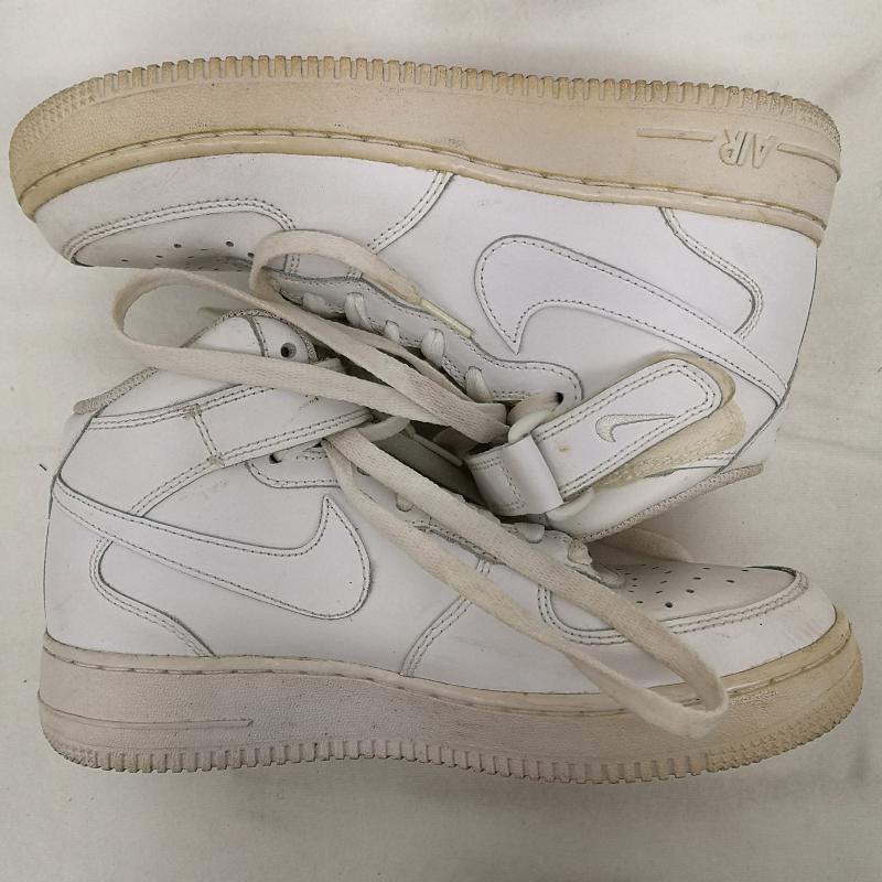 ナイキ NIKE スニーカー スニーカー AIR FORCE 1 MID エア フォース1 ミッド 314195-113 24.0cm 白 / ホワイト / white レディース USED 古着 中古 50132386