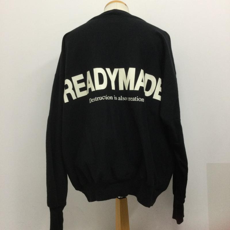 レディーメイド READY MADE トレーナー 長袖 READYMADE スウェット XXL コットン BLK 無地 RE-CO-BK-00-00-246 XXL ロゴ、文字 黒 / ブラック / black メンズ USED 古着 中古 50132407