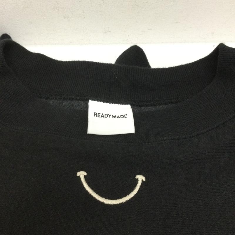 レディーメイド READY MADE トレーナー 長袖 READYMADE スウェット XXL コットン BLK 無地 RE-CO-BK-00-00-246 XXL ロゴ、文字 黒 / ブラック / black メンズ USED 古着 中古 50132407