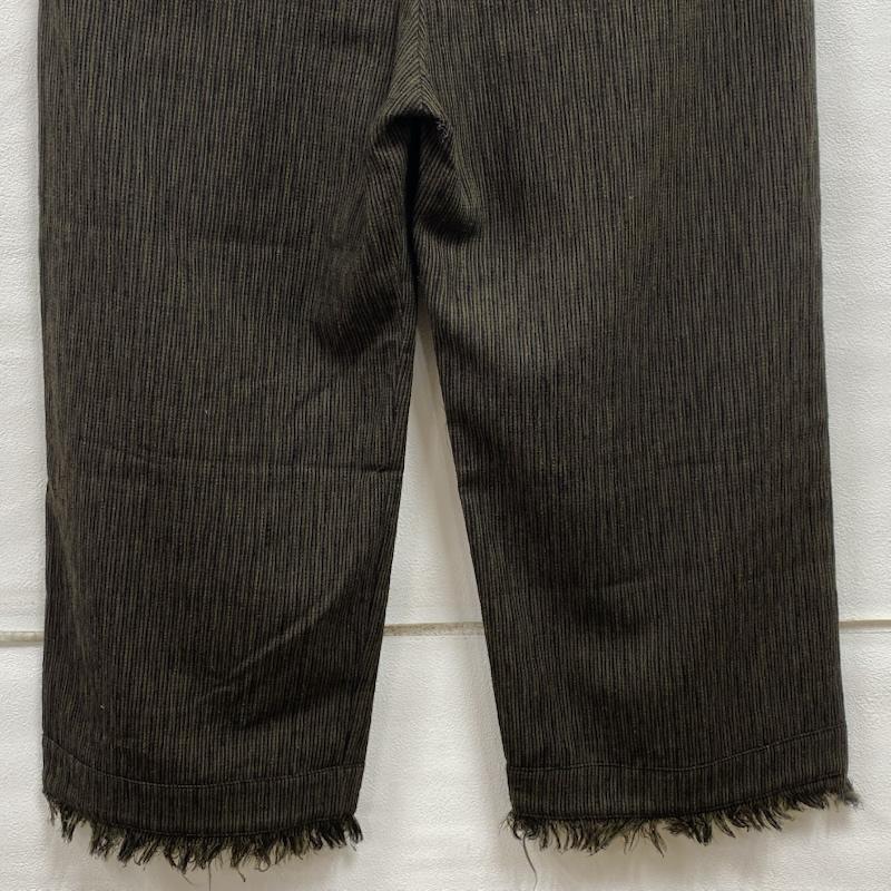 ウィエップ WEYEP ボトムス ボトムス ジャカード フリンジ カットオフ ワイド イージー パンツ W-123 FREE メンズ USED 古着 中古 50132480