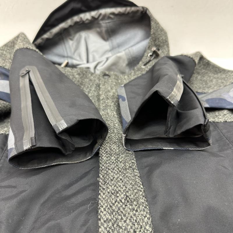 アクアスキュータム Aquascutum ジャケット、上着 ジャンパー、ブルゾン HARRIS TWEED ハリスツイード ナイロン ウール 切替 ジャケット 2207412016-99 34 灰 / グレー / gray X 黒 / ブラック / black X マルチカラー / マルチカラー / multicolor メンズ USED 古着 中古 50132513