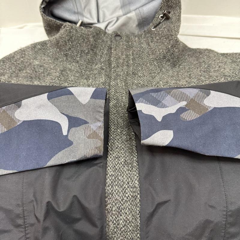 アクアスキュータム Aquascutum ジャケット、上着 ジャンパー、ブルゾン HARRIS TWEED ハリスツイード ナイロン ウール 切替 ジャケット 2207412016-99 34 灰 / グレー / gray X 黒 / ブラック / black X マルチカラー / マルチカラー / multicolor メンズ USED 古着 中古 50132513