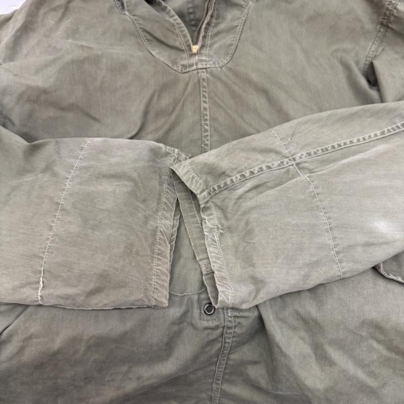 古着 USED ジャケット、上着 ジャンパー、ブルゾン 50s ALBATROSS-FRANZ MAYERER CORP 53年 PARKA-SHELL M-1951 ハーフジップ ミリタリー ジャケット S カーキ / カーキ / khaki メンズ USED 古着 中古 50132523