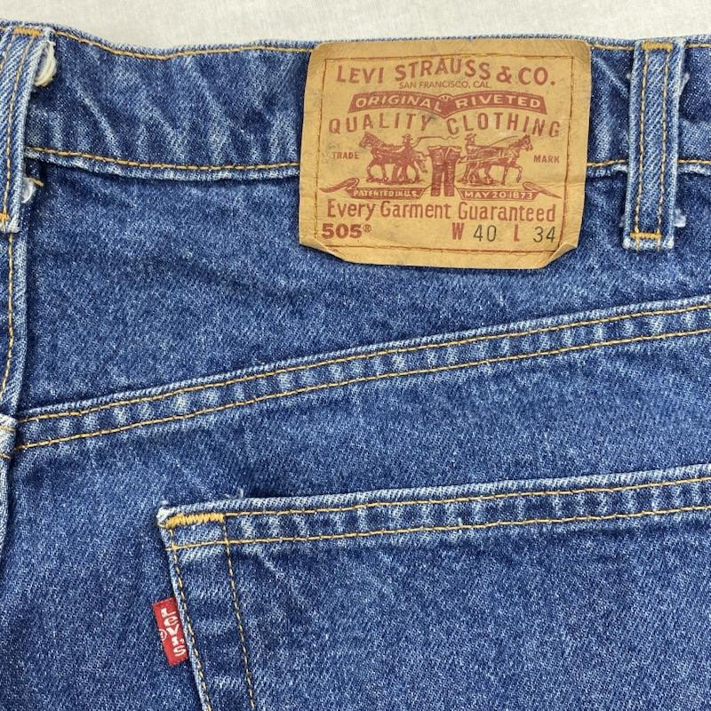 リーバイス Levi s パンツ デニム、ジーンズ 550 テーパード デニム 90 s MADE IN USA 1998年製 ビッグサイズ ヴィンテージ 40インチ インディゴ / インディゴ / Indigo メンズ USED 古着 中古 50132529