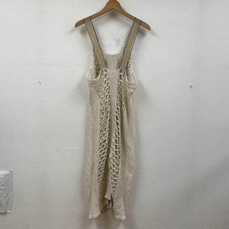 トゥデイフル TODAYFUL ワンピース ロングスカート ノースリーブ メッシュ ニット キャミ ワンピース 12010334 38 無地 オフホワイト / オフホワイト / レディース USED 古着 中古 50132585