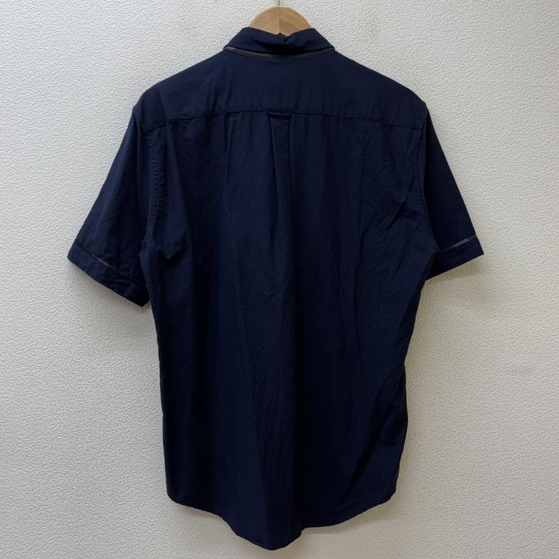 ブラックレーベル・クレストブリッジ BLACK LABEL CRESTBRIDGE シャツ、ブラウス 半袖 51M91-791-28 ボタンダウンカラー 半袖 シャツ 紺 ネイビー M 紺 / ネイビー / navy メンズ USED 古着 中古 50132606