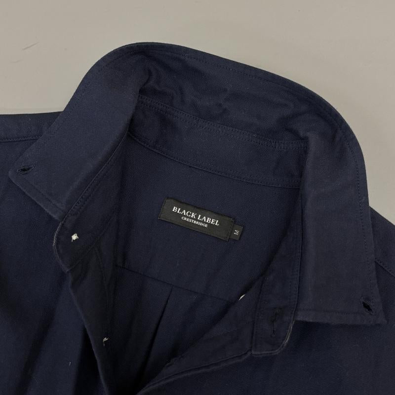 ブラックレーベル・クレストブリッジ BLACK LABEL CRESTBRIDGE シャツ、ブラウス 半袖 51M91-791-28 ボタンダウンカラー 半袖 シャツ 紺 ネイビー M 紺 / ネイビー / navy メンズ USED 古着 中古 50132606