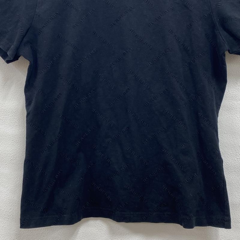 バーバリーロンドン Burberry London Tシャツ 半袖 総柄 ロゴ 刺繍 クルーネック 半袖 Tシャツ FAA16-329 2 ロゴ、文字 X 刺繍 黒 / ブラック / black レディース USED 古着 中古 50132632