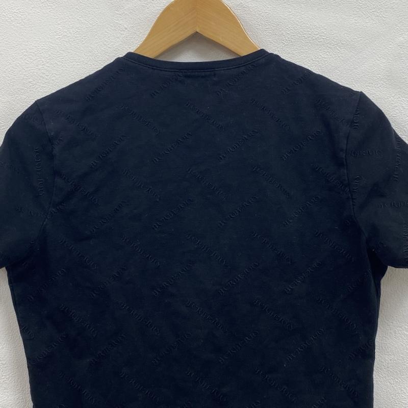 バーバリーロンドン Burberry London Tシャツ 半袖 総柄 ロゴ 刺繍 クルーネック 半袖 Tシャツ FAA16-329 2 ロゴ、文字 X 刺繍 黒 / ブラック / black レディース USED 古着 中古 50132632