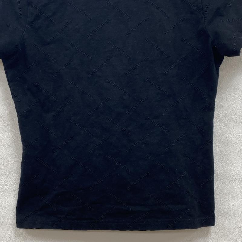 バーバリーロンドン Burberry London Tシャツ 半袖 総柄 ロゴ 刺繍 クルーネック 半袖 Tシャツ FAA16-329 2 ロゴ、文字 X 刺繍 黒 / ブラック / black レディース USED 古着 中古 50132632