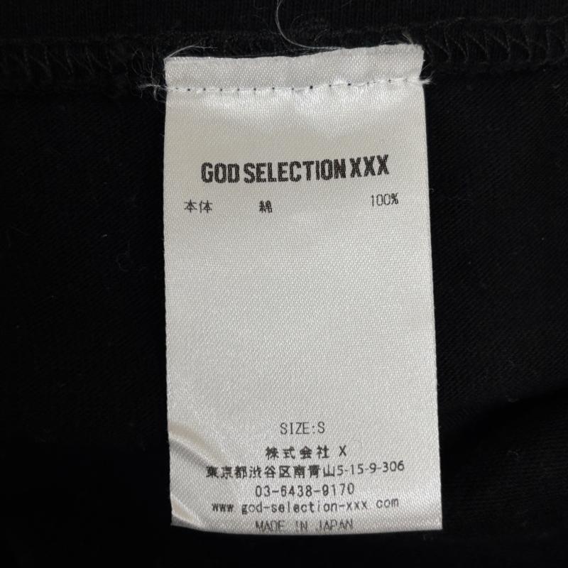 ウィンダンシー WIND AND SEA Tシャツ 長袖 ゴッドセレクショントリプルエックス コラボ ロゴ プリント クルーネック ロンT 長袖 Tシャツ 黒 ブラック S 黒 / ブラック / black メンズ USED 古着 中古 50132678