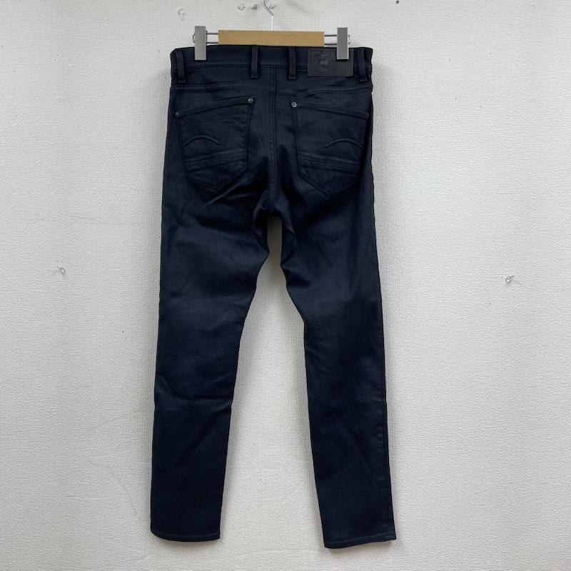 ジースターロゥ G-STAR RAW パンツ ワークパンツ、ペインターパンツ REVEND FWD SKINNY 光沢 濃紺 ストレッチ デニム スリム テーパード スキニー パンツ 30インチ ロゴ、文字 紺 / ネイビー / navy メンズ USED 古着 中古 50132713