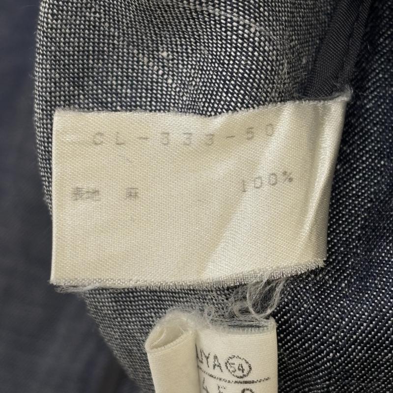 レリアン LEILIAN ジャケット、上着 ジャンパー、ブルゾン 日本製 リネン インディゴ ミドル丈 ジャケット 9号 レディース USED 古着 中古 50132717
