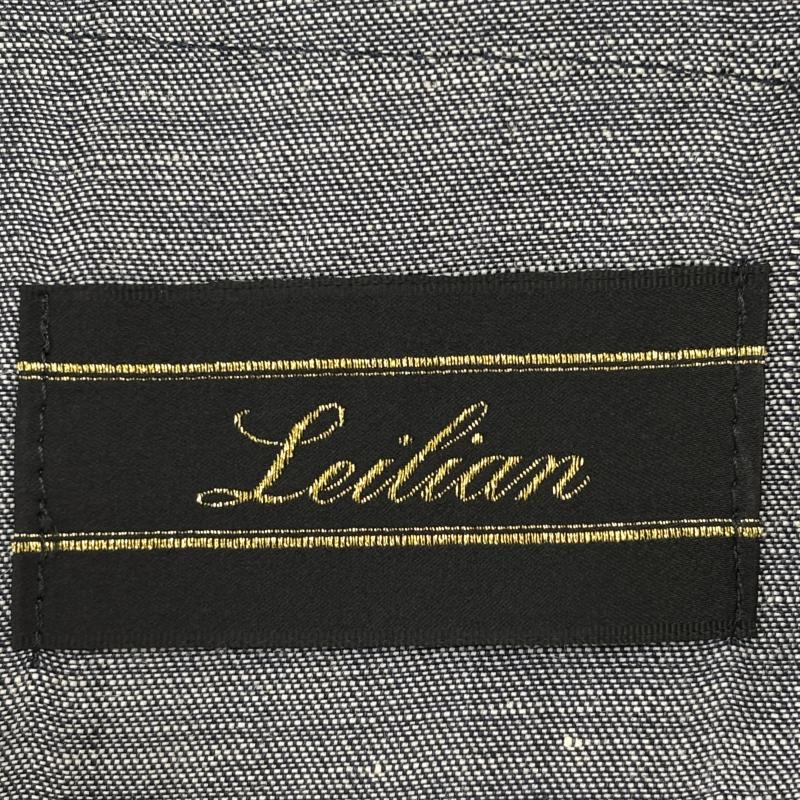 レリアン LEILIAN ジャケット、上着 ジャンパー、ブルゾン 日本製 リネン インディゴ ミドル丈 ジャケット 9号 レディース USED 古着 中古 50132717