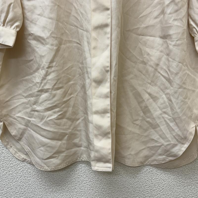 レリアン LEILIAN シャツ、ブラウス 半袖 日本製 ラウンドカラー パフスリーブ 半袖 シャツ ブラウス ライトベージュ 11号 ベージュ / ベージュ / beige レディース USED 古着 中古 50132719