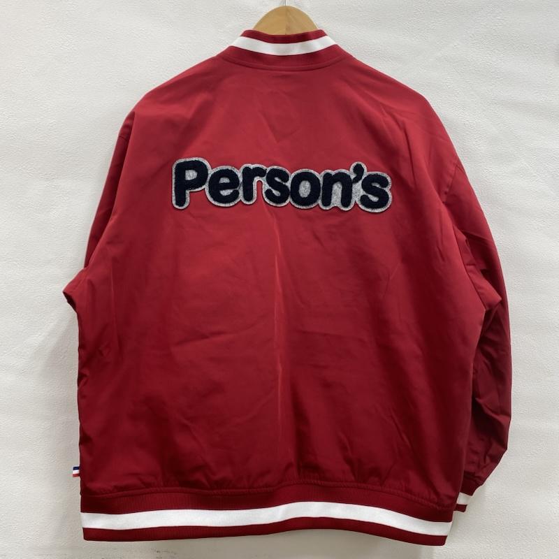 パーソンズ PERSON S ジャケット、上着 ジャンパー、ブルゾン ナイロン スタジャン サガラ 刺繍 ワッペン 薄手 ブルゾン L ロゴ、文字 X 刺繍 赤 / レッド / red X 白 / ホワイト / white レディース USED 古着 中古 50132750