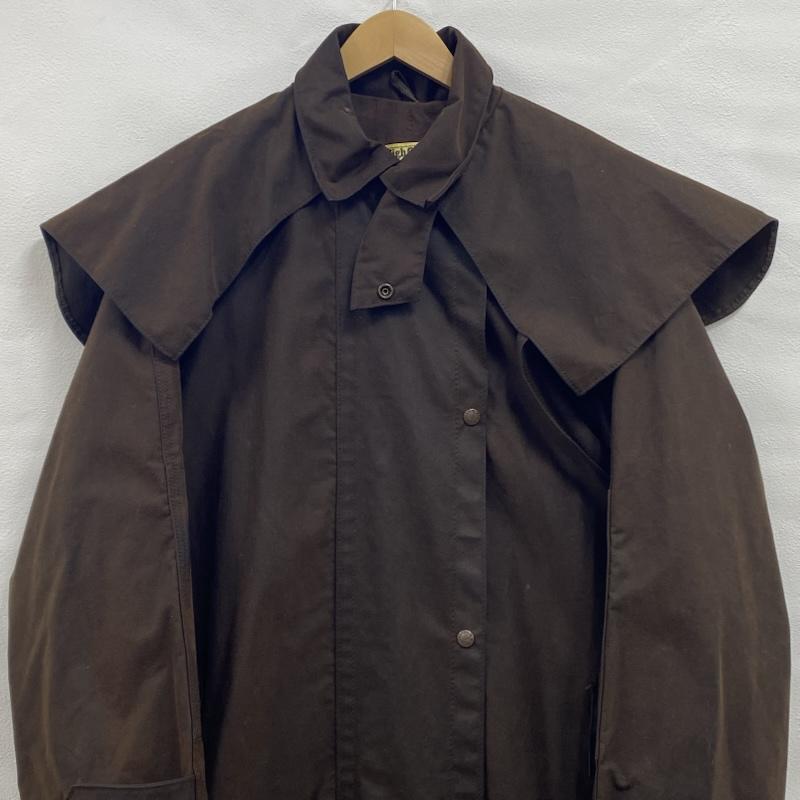古着 USED コート コート一般 THOMAS COOK オイルド ライディング コート ワックスコットン アンブレラヨーク M 茶 / ブラウン / brown メンズ USED 古着 中古 50132756