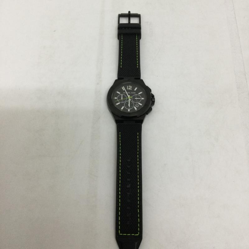 マイケルコース MICHAEL KORS 腕時計 アナログ（クォーツ式） :MICHAEL KORS LENNOX MK8945 メンズスポーツウォッチ - 黒 / ブラック / black メンズ USED 古着 中古 50132783