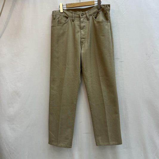 リーバイス Levi s ボトムス ボトムス 70s USA製 スタプレ ヘリンボーン - ベージュ / ベージュ / beige メンズ USED 古着 中古 50132805