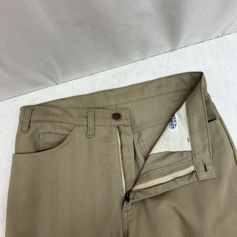 リーバイス Levi s ボトムス ボトムス 70s USA製 スタプレ ヘリンボーン - ベージュ / ベージュ / beige メンズ USED 古着 中古 50132805