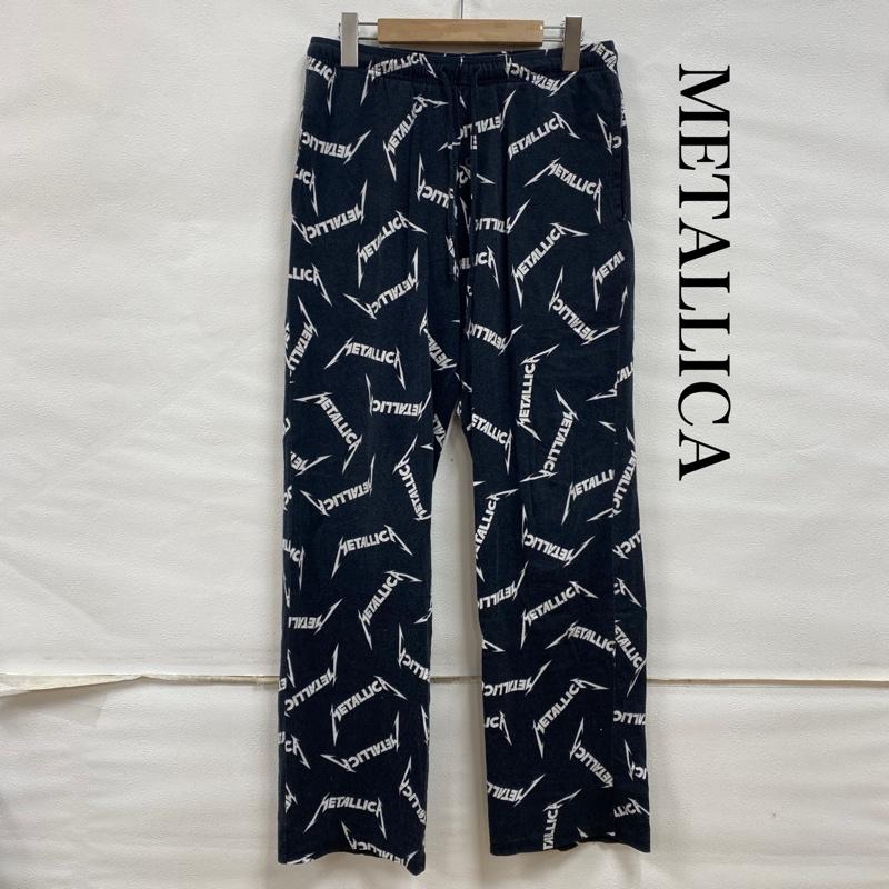 古着 USED ボトムス ボトムス METALLICA メタリカ 2018 総柄 イージー スリーピング パンツ ロック メタル バンド ウエストゴム S 総柄 X ロゴ、文字 黒 / ブラック / black X 白 / ホワイト / white メンズ USED 古着 中古 50132832