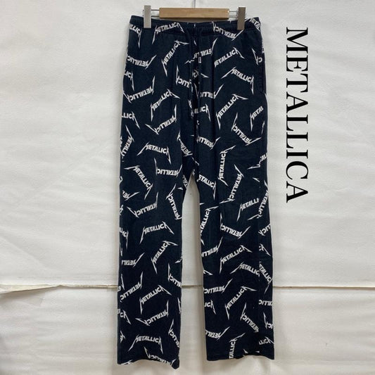 古着 USED ボトムス ボトムス METALLICA メタリカ 2018 総柄 イージー スリーピング パンツ ロック メタル バンド ウエストゴム S 総柄 X ロゴ、文字 黒 / ブラック / black X 白 / ホワイト / white メンズ USED 古着 中古 50132832