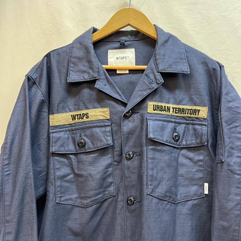 ダブルタップス WTAPS ジャケット、上着 ジャンパー、ブルゾン 202BRDT-SHM01 ミリタリー シャツ ジャケット 3 紺 / ネイビー / navy メンズ USED 古着 中古 50132848