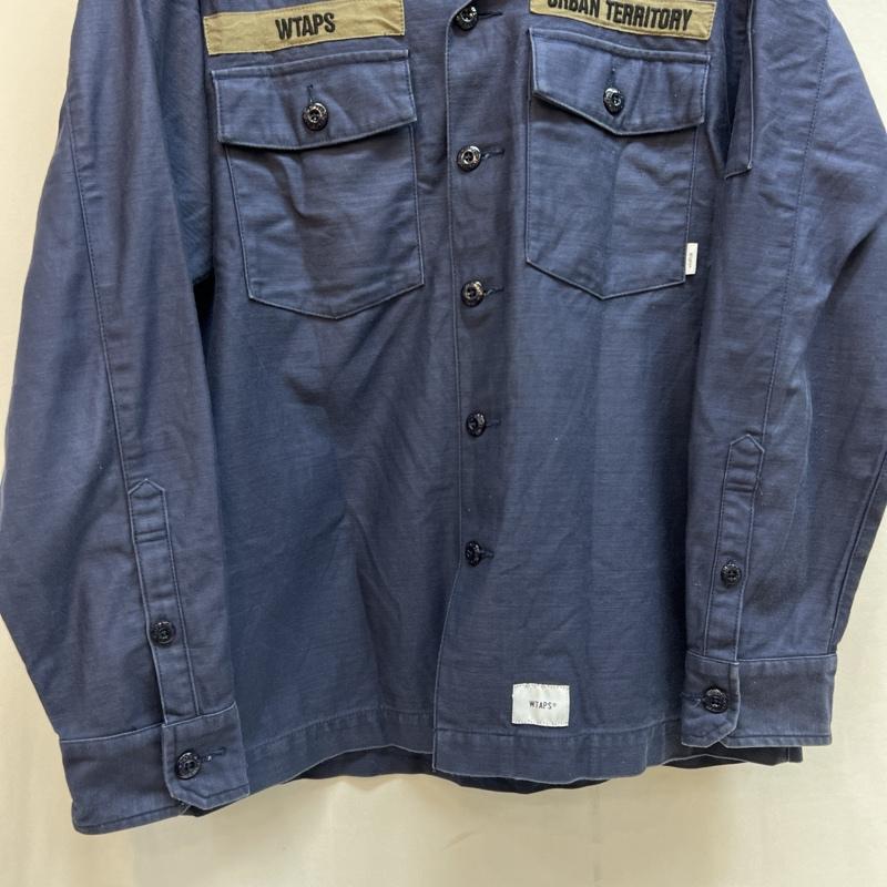 ダブルタップス WTAPS ジャケット、上着 ジャンパー、ブルゾン 202BRDT-SHM01 ミリタリー シャツ ジャケット 3 紺 / ネイビー / navy メンズ USED 古着 中古 50132848