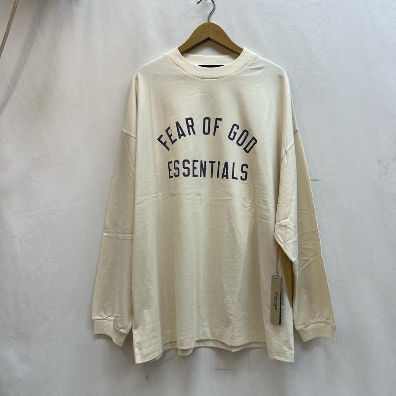 エフオージーエッセンシャルズ FOG ESSENTIALS Tシャツ 長袖 ロゴ ロングスリーブ Ｔシャツ ロンＴ M アイボリー / アイボリー / メンズ USED 古着 中古 50132854