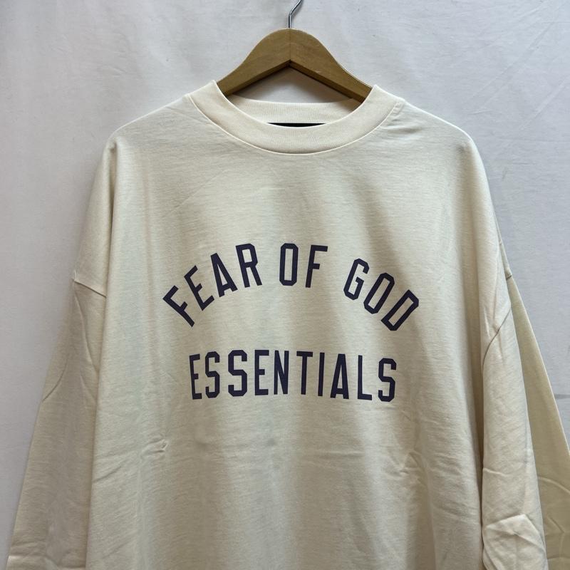エフオージーエッセンシャルズ FOG ESSENTIALS Tシャツ 長袖 ロゴ ロングスリーブ Ｔシャツ ロンＴ M アイボリー / アイボリー / メンズ USED 古着 中古 50132854