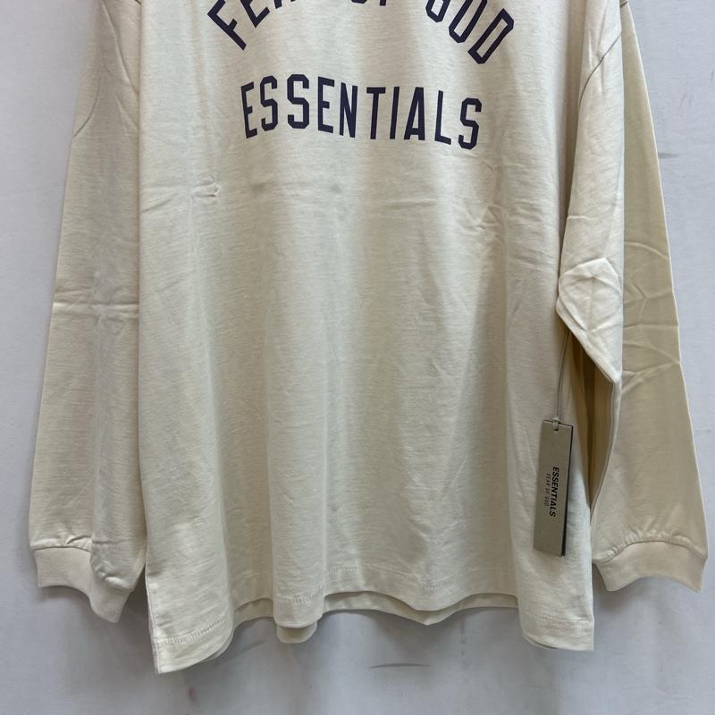 エフオージーエッセンシャルズ FOG ESSENTIALS Tシャツ 長袖 ロゴ ロングスリーブ Ｔシャツ ロンＴ M アイボリー / アイボリー / メンズ USED 古着 中古 50132854