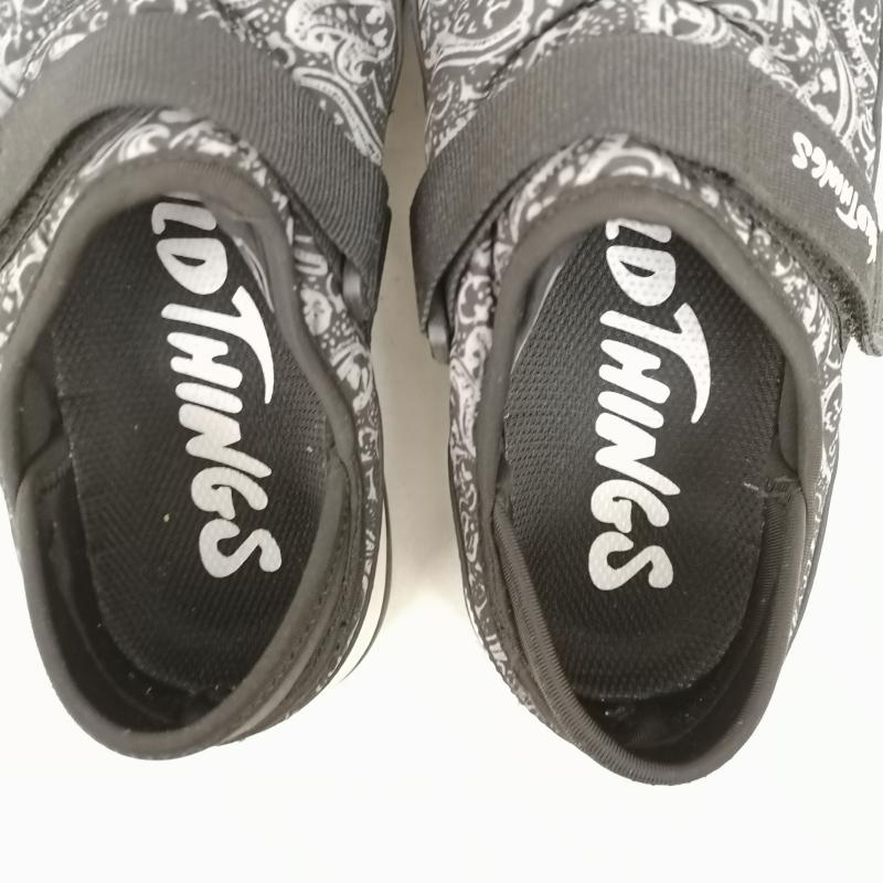 ワイルドシングス WILD THINGS スリッポン スリッポン 2WAY モック シューズ ペイズリー スリッポン 222002 25.0cm 黒 / ブラック / black X 白 / ホワイト / white メンズ USED 古着 中古 50132891