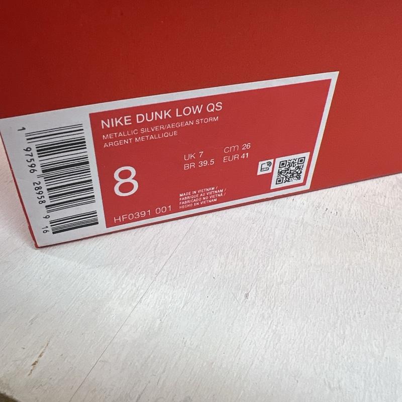ナイキ NIKE スニーカー スニーカー DUNK LOW  SILVER BLUE SILVER SURFER  HF0391-001 ダンクロー 26.0cm メンズ USED 古着 中古 50132942