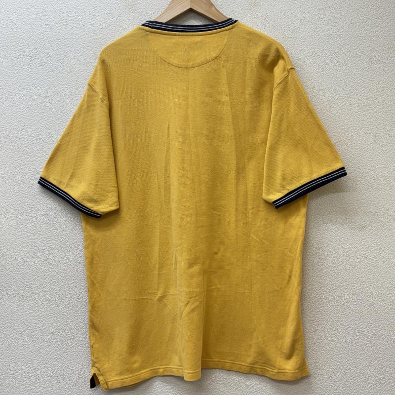 チャップスラルフローレン CHAPSRALPHLAUREN Tシャツ 半袖 オーバーサイズ 鹿の子 半袖 リンガー Tシャツ 黄色 イエロー L 黄 / イエロー / yellow メンズ USED 古着 中古 50132983