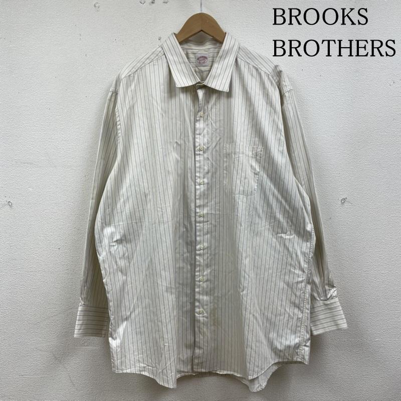 ブルックス ブラザーズ BROOKS BROTHERS シャツ、ブラウス 長袖 長袖 シャツ ブラウス MAKERS 復刻 Est.1818 オックスフォード ストライプ ストライプ 白 / ホワイト / white X マルチカラー / マルチカラー / multicolor メンズ USED 古着 中古 50133026