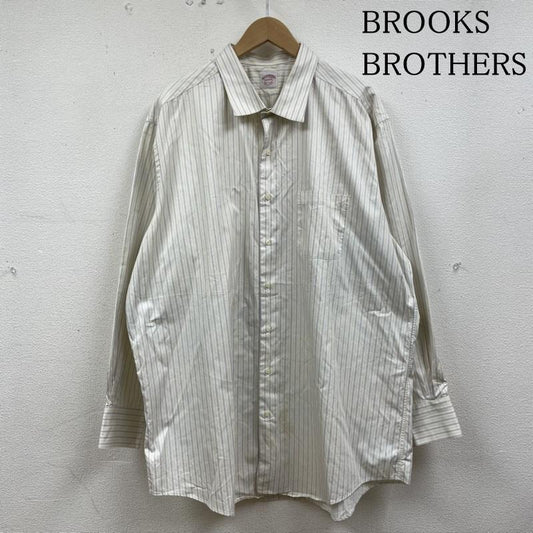 ブルックス ブラザーズ BROOKS BROTHERS シャツ、ブラウス 長袖 長袖 シャツ ブラウス MAKERS 復刻 Est.1818 オックスフォード ストライプ ストライプ 白 / ホワイト / white X マルチカラー / マルチカラー / multicolor メンズ USED 古着 中古 50133026