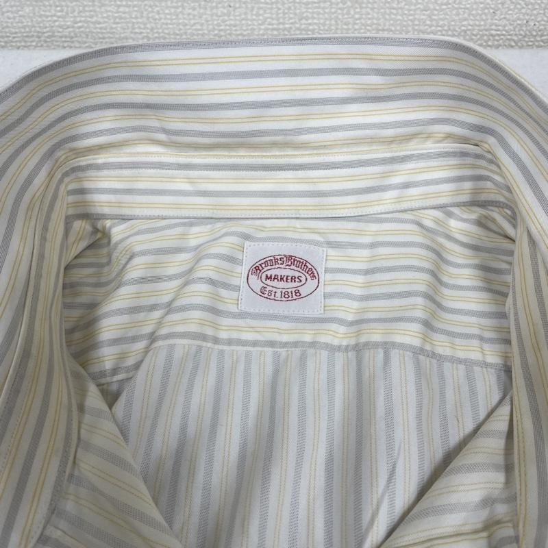 ブルックス ブラザーズ BROOKS BROTHERS シャツ、ブラウス 長袖 長袖 シャツ ブラウス MAKERS 復刻 Est.1818 オックスフォード ストライプ ストライプ 白 / ホワイト / white X マルチカラー / マルチカラー / multicolor メンズ USED 古着 中古 50133026