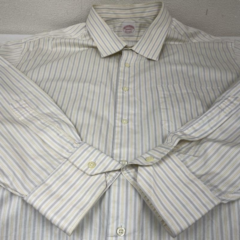 ブルックス ブラザーズ BROOKS BROTHERS シャツ、ブラウス 長袖 長袖 シャツ ブラウス MAKERS 復刻 Est.1818 オックスフォード ストライプ ストライプ 白 / ホワイト / white X マルチカラー / マルチカラー / multicolor メンズ USED 古着 中古 50133026