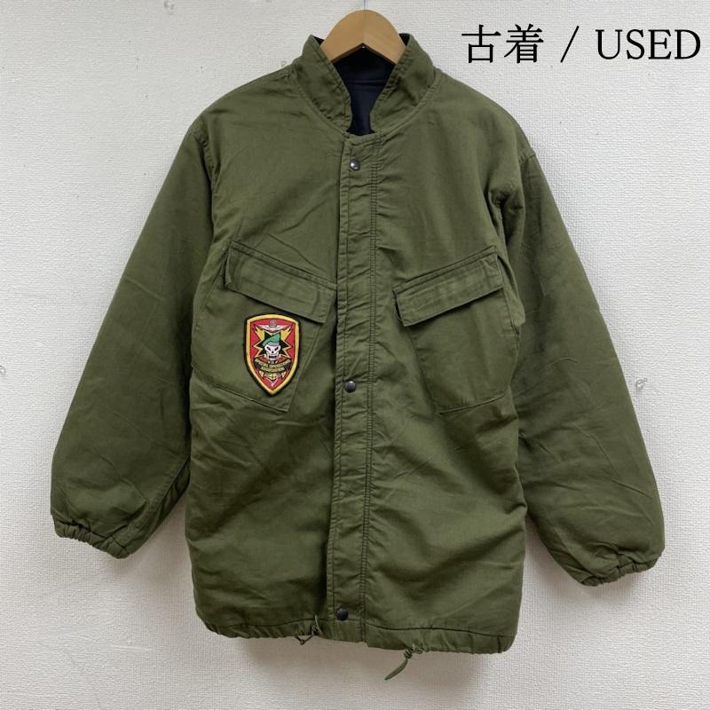 古着 USED ジャケット、上着 ジャンパー、ブルゾン military ドイツ軍 エンジニア ジップアップ ジャケット パッチ 刺繍 vintage 80s ロゴ、文字 X 刺繍 カーキ / カーキ / khaki メンズ USED 古着 中古 50133034