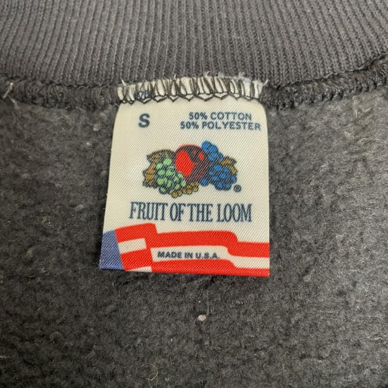 古着 USED トレーナー 長袖 90s クラッパーボード 刺繍 ラグラン スウェットシャツ USA製 FRUIT OF THE LOOM S ロゴ、文字 X 刺繍 黒 / ブラック / black メンズ USED 古着 中古 50133048