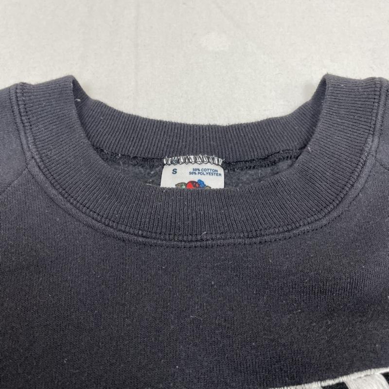 古着 USED トレーナー 長袖 90s クラッパーボード 刺繍 ラグラン スウェットシャツ USA製 FRUIT OF THE LOOM S ロゴ、文字 X 刺繍 黒 / ブラック / black メンズ USED 古着 中古 50133048