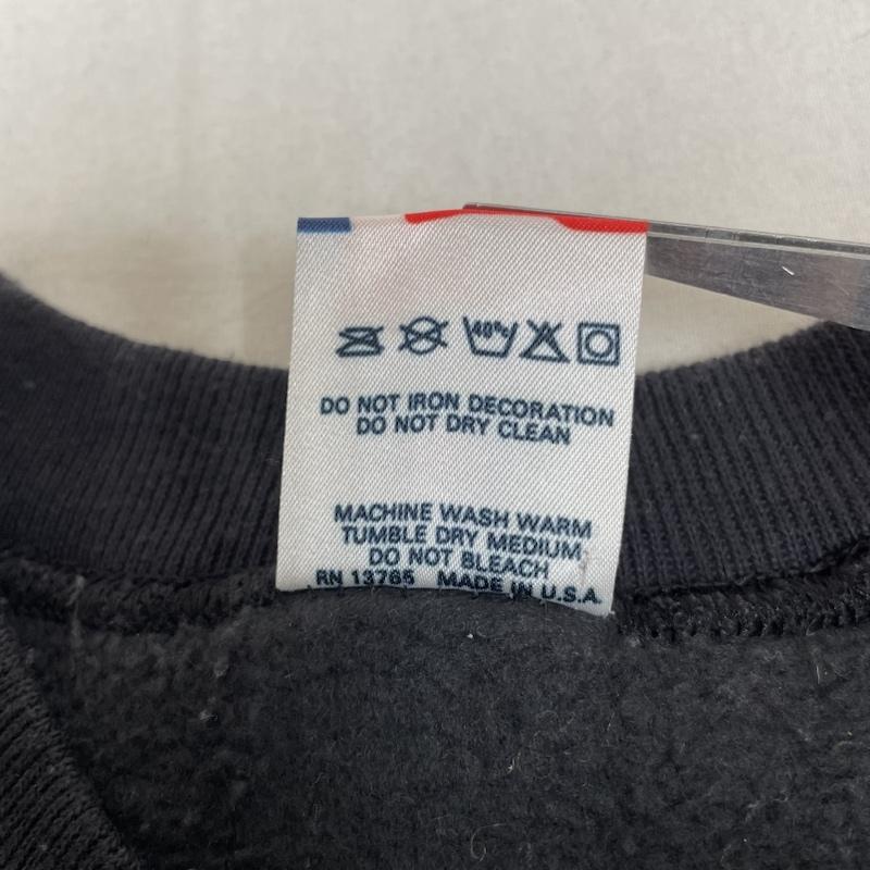 古着 USED トレーナー 長袖 90s クラッパーボード 刺繍 ラグラン スウェットシャツ USA製 FRUIT OF THE LOOM S ロゴ、文字 X 刺繍 黒 / ブラック / black メンズ USED 古着 中古 50133048