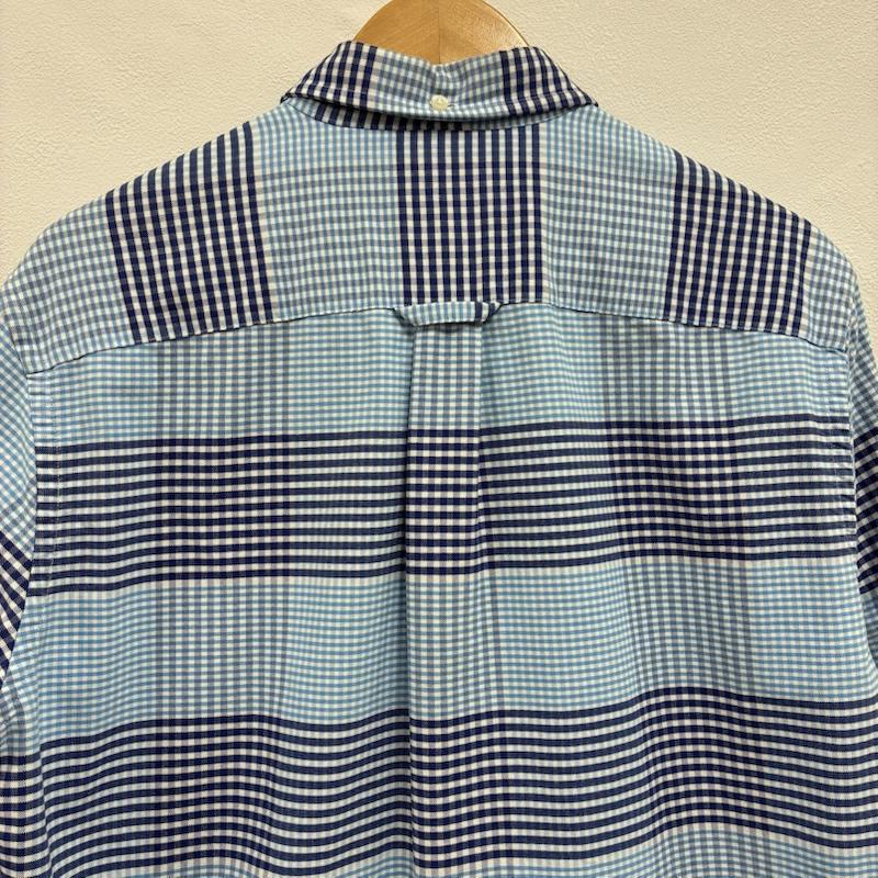 ブルックス ブラザーズ BROOKS BROTHERS シャツ、ブラウス 長袖 Red Fleece ボタンダウン コットン チェック ロングスリーブ シャツ M チェック X ワンポイント X 刺繍 青 / ブルー / blue X 水色 / ライトブルー / X 白 / ホワイト / white メンズ USED 古着 中古 50133067