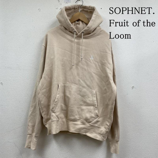 ソフネット SOPHNET. パーカー 長袖 Fruit of the Loom コラボ オーバーサイズ パーカー サソリ ロゴ 刺繍 SOPH-202139 L ロゴ、文字 X 刺繍 ベージュ / ベージュ / beige メンズ USED 古着 中古 50133076