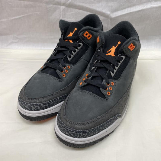 ナイキ NIKE スニーカー スニーカー CT8532-080 Air Jordan 3 Retro Fear エアジョーダン3 レトロ フィアー 26.0cm 黒 / ブラック / black メンズ USED 古着 中古 50133080