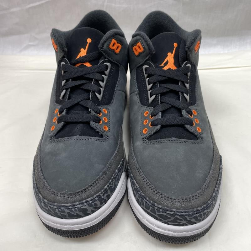 ナイキ NIKE スニーカー スニーカー CT8532-080 Air Jordan 3 Retro Fear エアジョーダン3 レトロ フィアー 26.0cm 黒 / ブラック / black メンズ USED 古着 中古 50133080